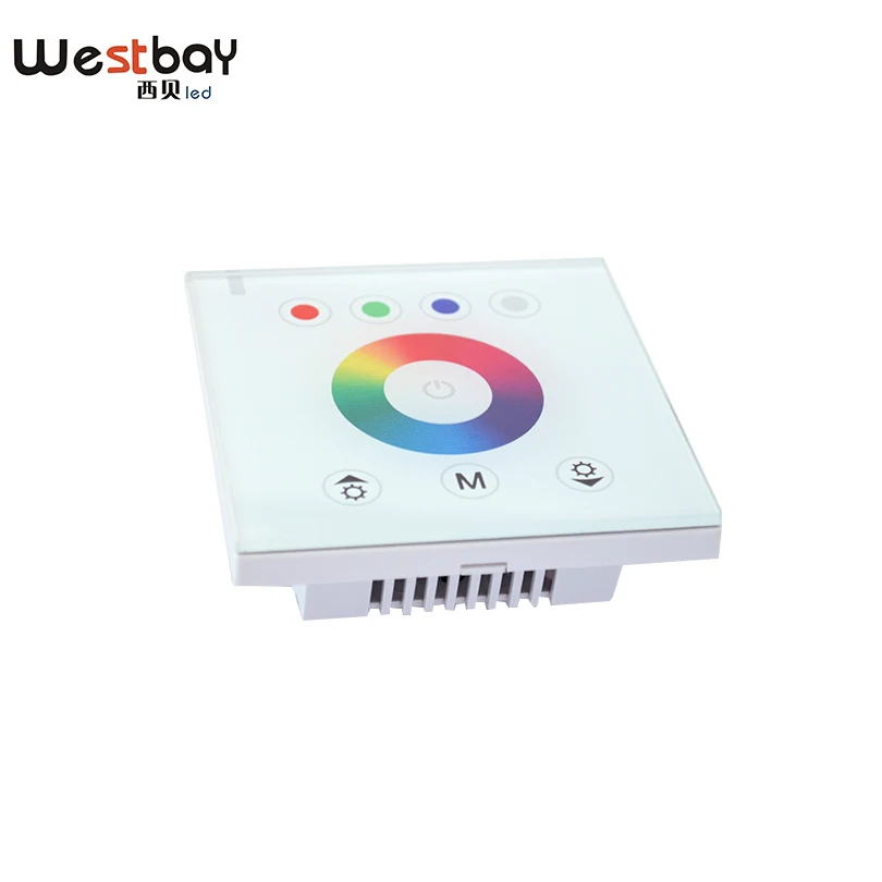 RGBW LED контроллер Новый кристалл сенсорный выключатель настенный переключатель