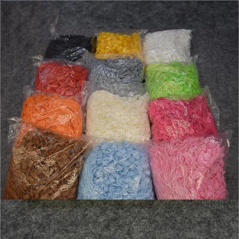 1000pcs waterproof Hang Tag String Snap Lock Fastener square end small jewelry Label Supplies for garment/bag/shoe/home textile