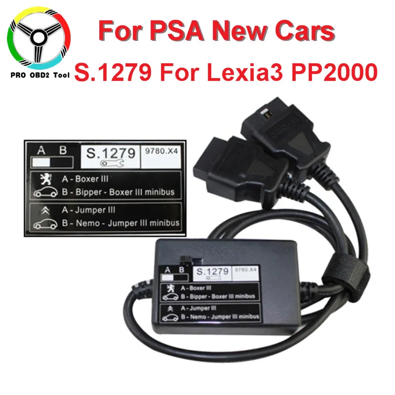 Newly S.1279 Module For Lexia3 PP2000 OBD2 Interface For Nemo/Bipper/Boxer Jumper III Professional S1279 For Citroen Peugeot Newly S.1279 Module For Lexia3 PP2000 OBD2 Interface For Nemo/Bipper/Boxer Jumper III Professional S1279 For Citroen Peugeot