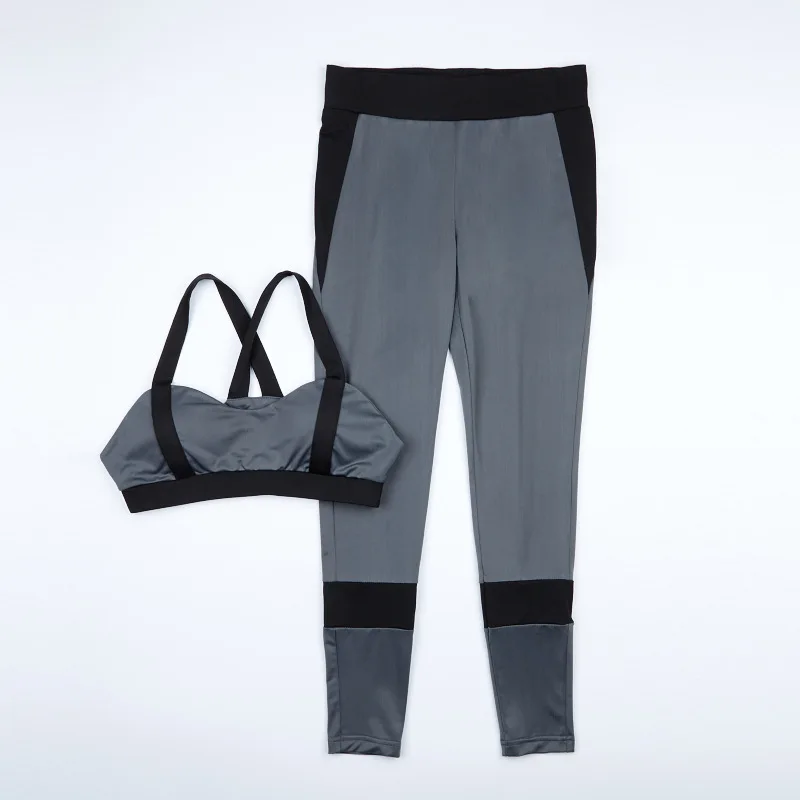 2017 Summer women sleeveless sportswear set female tracksuit girls Yuga 2 piece set Sporte Bra+Pants