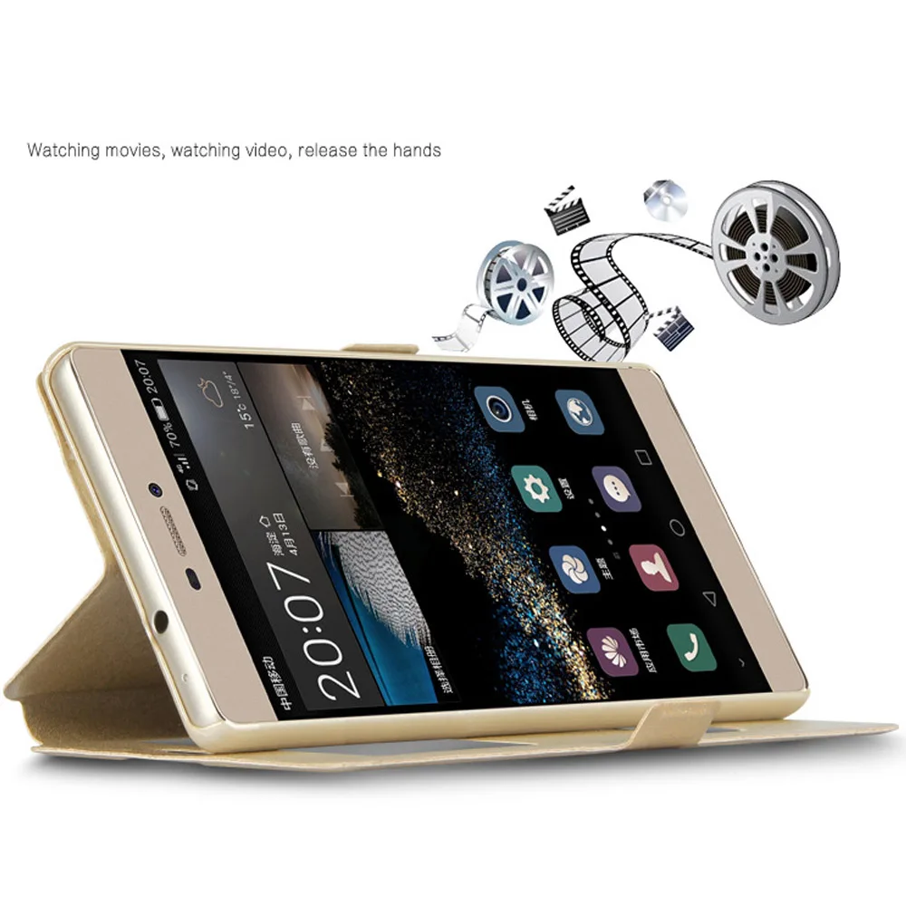 Флип чехол для HUAWEI Y6 pro TIT U02 кожаный с двумя окошками Huawei Enjoy 5 Honor Holly 2 Plus 4C pro|case