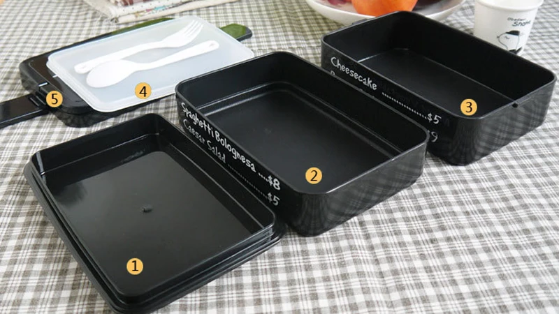 TUUTH Healthy Portable Lunch Box Multi-layer Microwave Heating Bento Boxes High Capacity Food Container Dinner Lunchbox Cutlery3