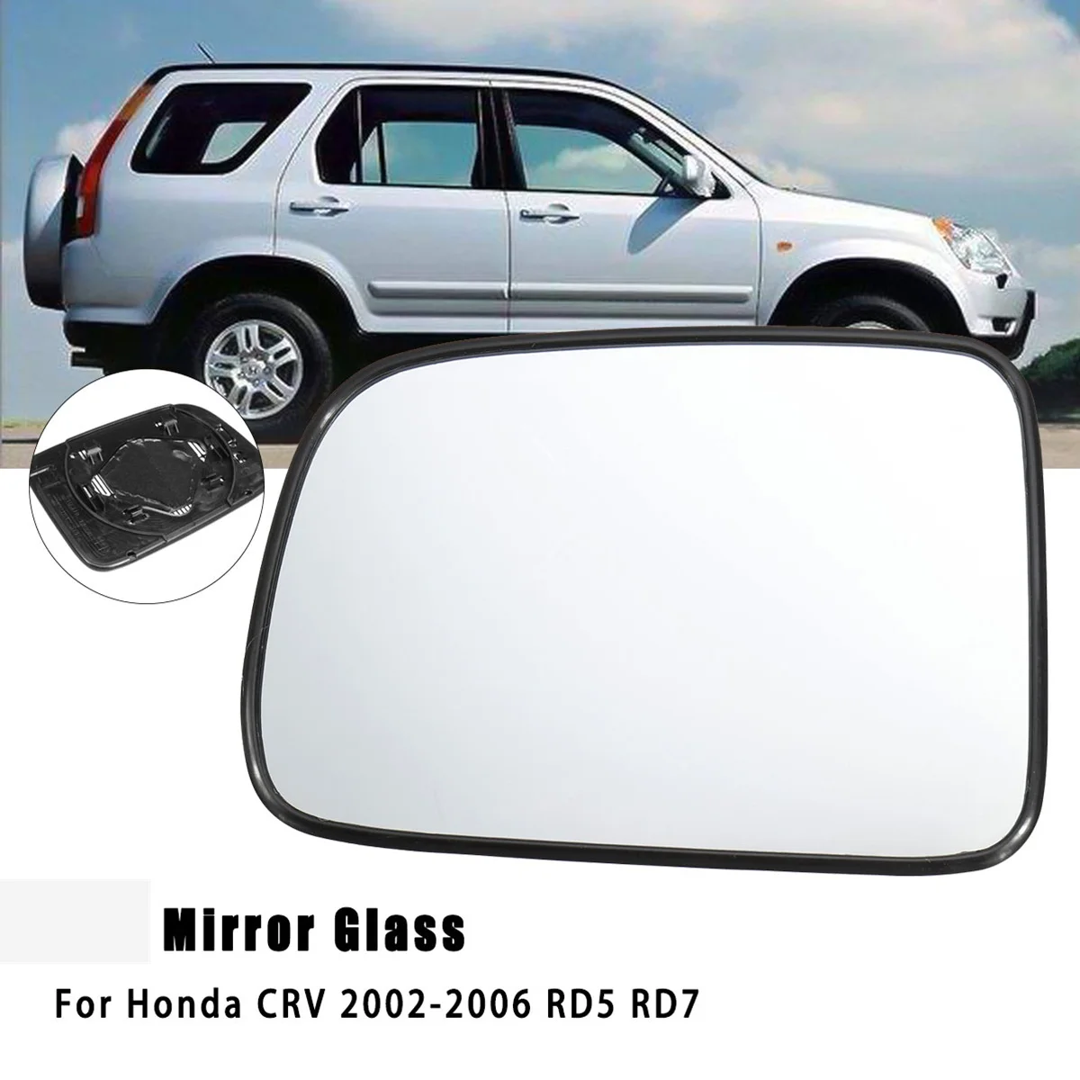  Car Side Rearview Mirror Glass Lens With Heated 76253-SPA-H01 76203-SPA-H01 For Honda For CRV 2002 