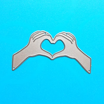 

YLCD316 Love Gesture Metal Cutting Dies For Scrapbooking Stencils DIY Album Cards Decoration Embossing Folder Die Cuts Template