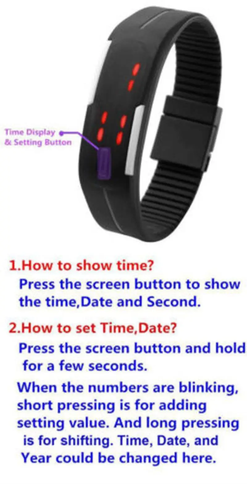 Simple Men Women Smart Watches Fashion Sports Outdoor Fitness Clock Shellhard Silicone Band LED Display Touch Digital Wristwatch