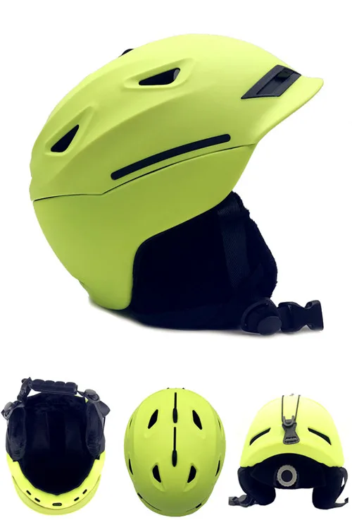 Лучший лыжный шлем цельно-Формованный ABS+ EPS CE сертификат взрослый лыжный шлем Спорт на открытом воздухе сноуборд/скейтборд шлем - Цвет: Светло-зеленый
