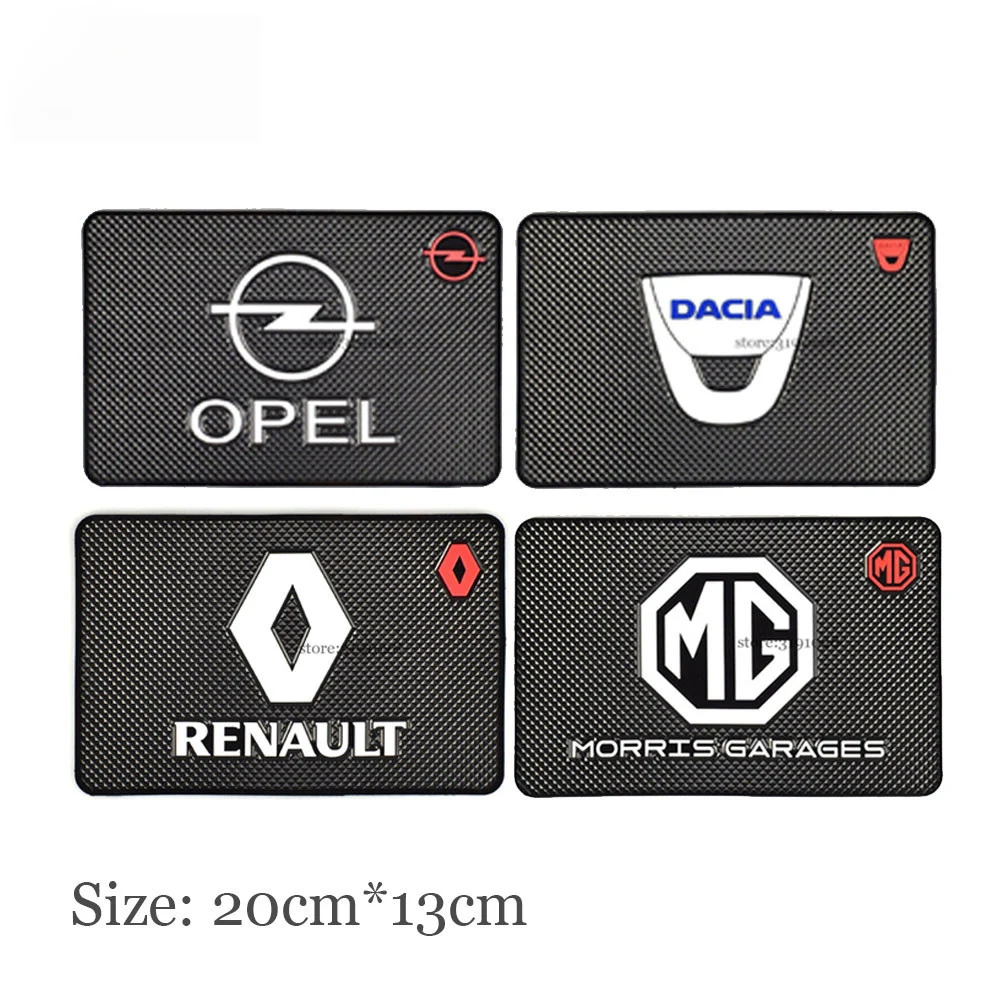 

For Opel MG Renault Dacia Toyota Nissan Haval Mazda Dodge Jeep Hyundai Ford Buick Jaguar Citroen Anti Slip Cell Phone Holder Mat