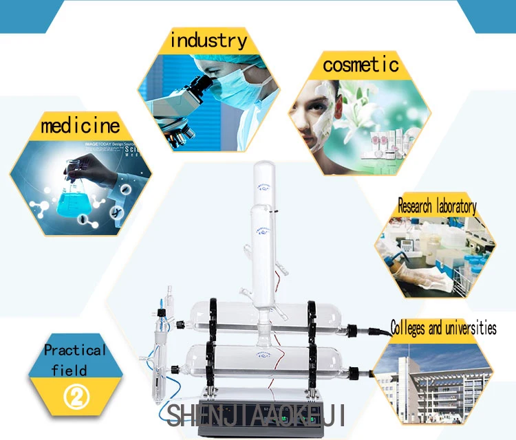 220 В/50 Гц автоматический двойной чистой воды дистиллятор безопасности сохранение тепла излучения защиты дистиллированной воды машина