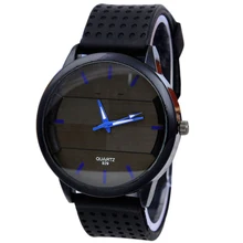 Men s Casual Fashion Watches Stereo Clock Surface Silicone Analog wristwatch wholesale