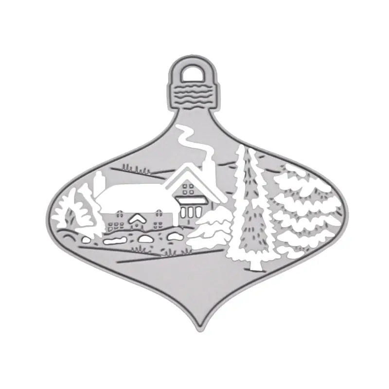 Christmas Tree House Metal Cutting Dies Stencil DIY Scrapbooking Album Stamp Paper Card Embossing Crafts Decor | Дом и сад