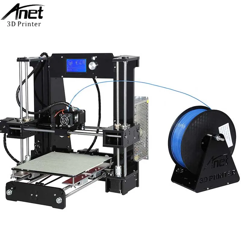 

Easy Assemble Anet A6 Impresora 3D Printer Kit Acrylic Frame Big Size Reprap i3 DIY Printers With Hotbed Filament SD Card