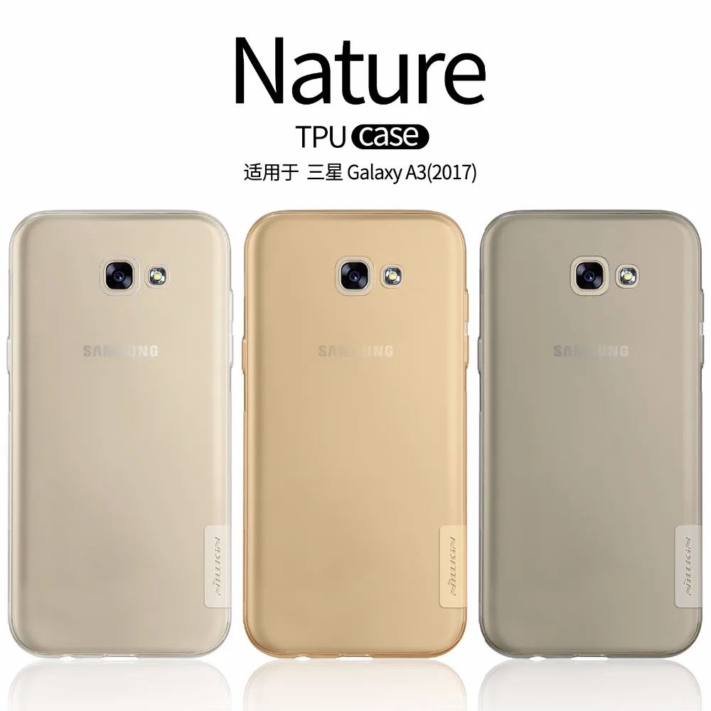 Case for Samsung Galaxy A3 (2017) A320F 4.7&quot TPU back cover NILLKIN Nature clear transparent soft case with retailed package |