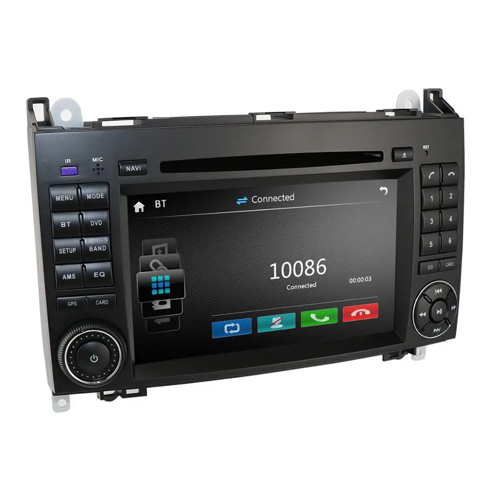 Best Car Multimedia Player GPS 2 Din DVD Automotivo For Mercedes/Benz/Sprinter/B200/B-class/W245/B170/W169 Radio Cam-in MirrorLink BT 1