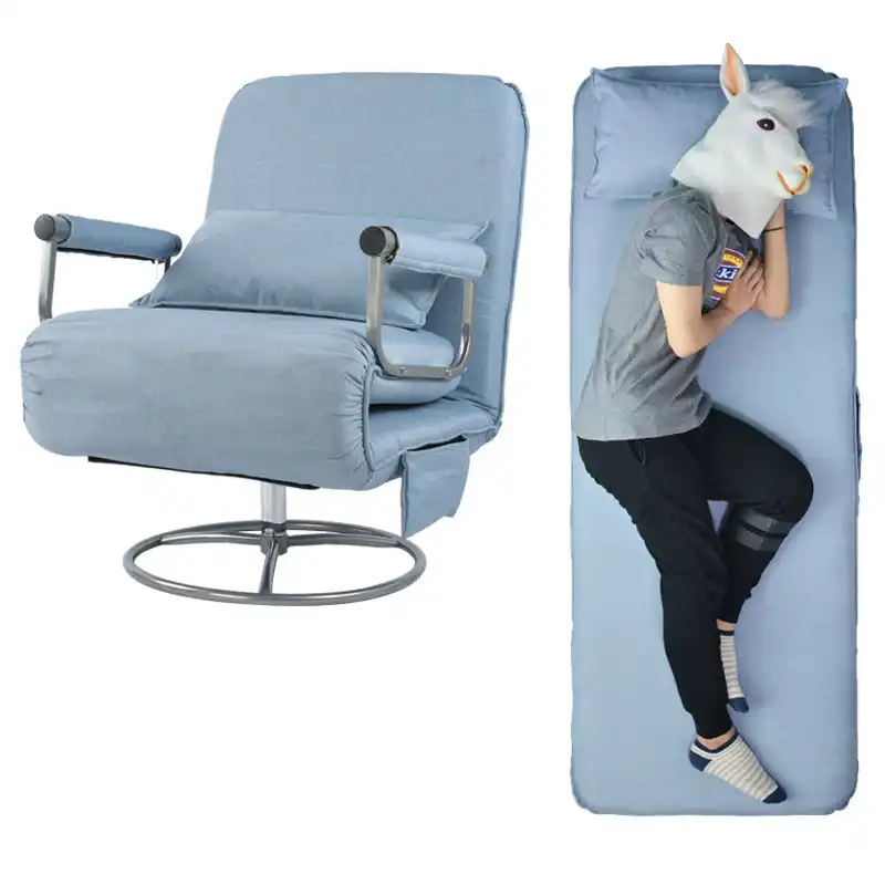 Folding rotating lazy couch folding bed 