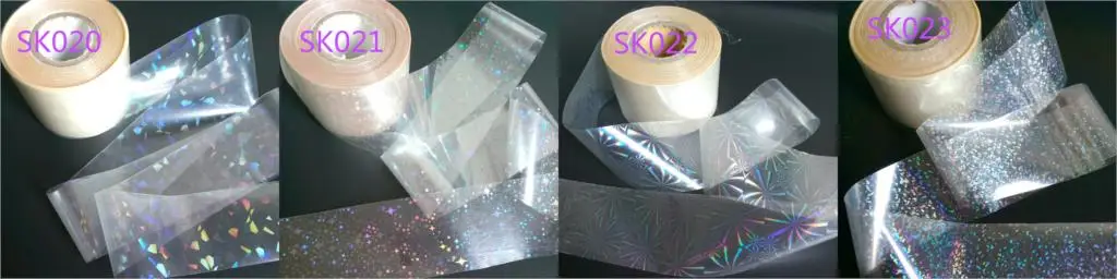 120 м/рулон, прозрачная голографическая переводная фольга, лазерная разбитая стеклянная звезда, голографические наклейки, наклейки для дизайна ногтей, наклейки