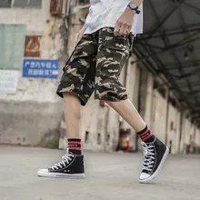 Мужские шорты Карго Harajuku плюс размер мужские повседневные шорты хип хоп шорты мужские T604