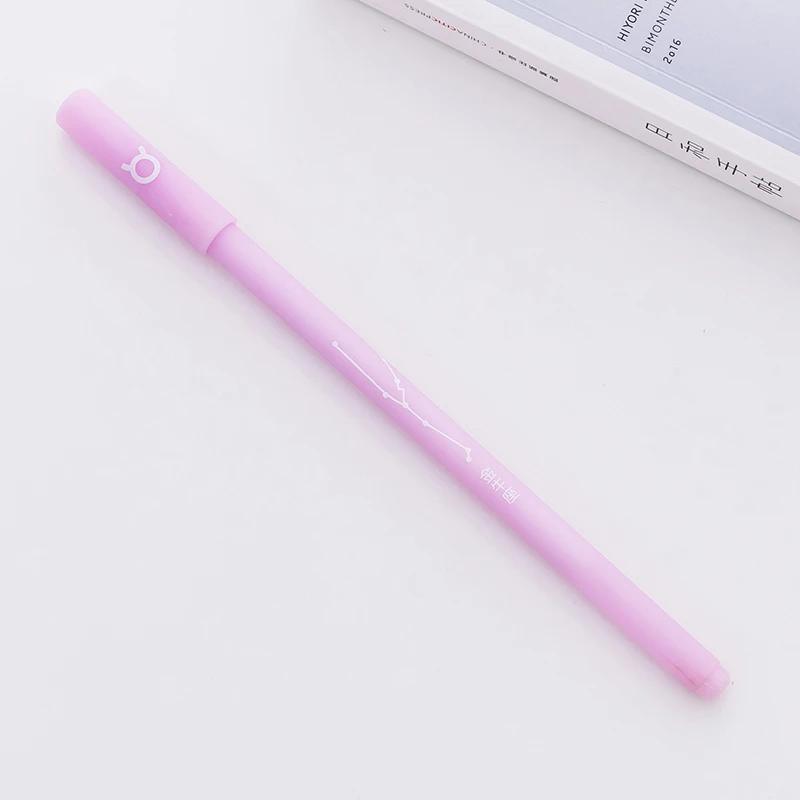 Креативная гелевая ручка с двенадцатью созвездиями Kawaii, яркие цвета, ручки для письма, ручки для студентов, подарки, ХОРОШИЕ офисные школьные принадлежности
