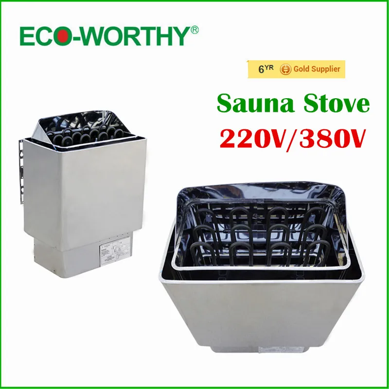 Sauna Room Use 6KW 220V Stainless Steel Wet & Dry Sauna Stove, Sauna