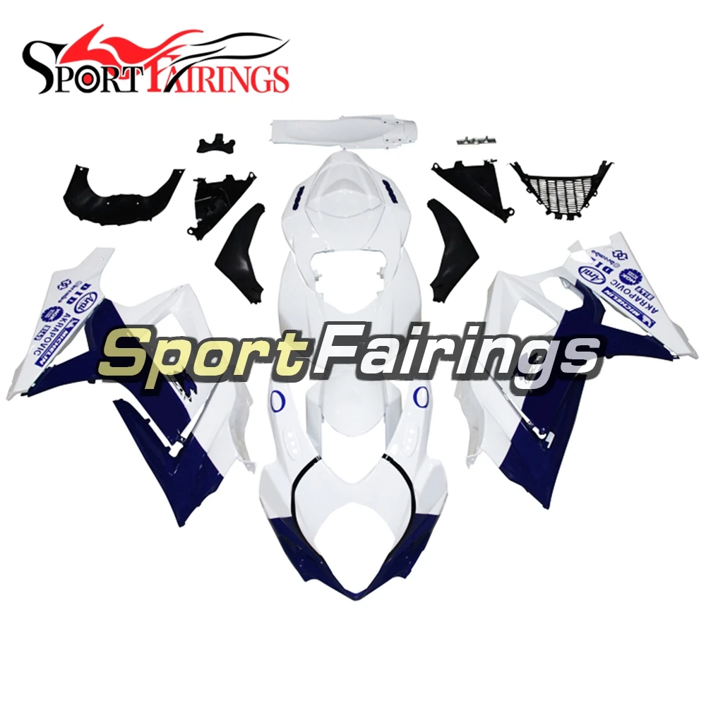 

Fairings For Suzuki GSXR1000 GSX-R 1000 K7 07 08 Year 2007 2008 Injection ABS Motorcycle Motorbike Fairing Kit Body White Blue