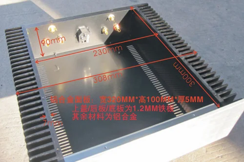 AMP чехол 320*100*300 мм Q3 алюминиевая панель усилитель шасси/предусилитель/усилитель класса A чехол/AMP Корпус/Чехол/DIY коробка