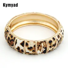 Kymyad модные корейские преувеличенные леопардовые браслеты и браслеты для женщин Bijoux мужские ювелирные изделия любовь браслет