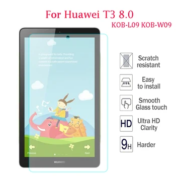 

2pcs 9H Tempered Glass For Huawei Mediapad T3 8.0 8'' Screen Protector Film Hardness Cover For Huawei T3 8 KOB-L09 KOB-W09 0.3mm