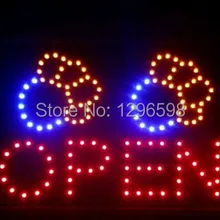 Неоновая открытая светодиодная вывеска для собак, 10x19 дюймов, Полуоткрытая, ультра яркая, для домашних животных, магазинная вывеска, светодиодная вывеска