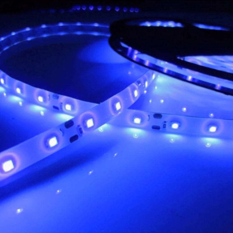 Водонепроницаемый фиолетовый Светодиодные ленты света 3528 SMD 300 светодио дный 5 м гибкий светодио дный лента 12 В 60 светодио дный/M