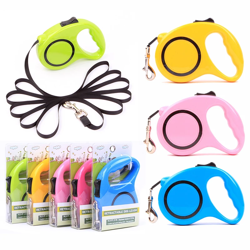 Durable Dog Leash Automatic Retractable Nylon Lead Extending Puppy Walking Running Leads For Small Medium Dogs Pet Supplies | Дом и сад