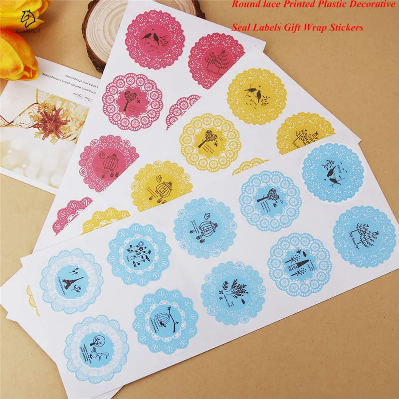 

10pcs Stickers Seals Label For Wedding Box Craft Baking Packaging Envelope DIY School office supplies