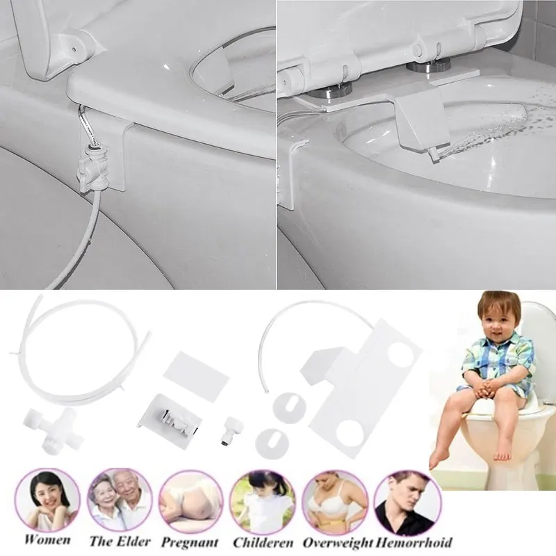 

Toilet Flushing Sanitary Device Intelligent Toilet Sanitary Device Bathroom Seats Adsorption Type Rinse Durable
