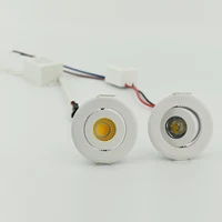 Mini led spot downlights 1W COB 3W LED recessed spot dimmable round led for home cabinet showbox 1