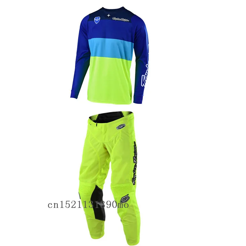 

2019 Mx Motocross Suit Top MX ATV BMX Moto Jersey and Pants long Sleeve Racing Motorcycle Combinations