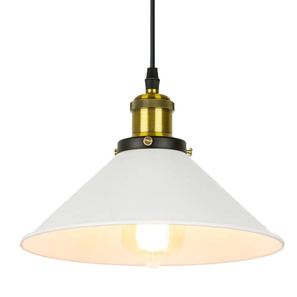 

Whiet color Industrial Pendant Lights Vintage Pendant Lamp Retro Hanging Lampshade Lighting Restaurant /Bar/Coffee Shop