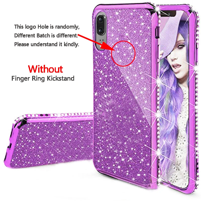 case for iphone 8 Glitter Bling Diamond Plating Soft TPU Cover For iPhone 11 12 XS Max XR X 6S 6 7 8 Plus 360 Rotating Finger Ring Kickstand Case case for iphone 7