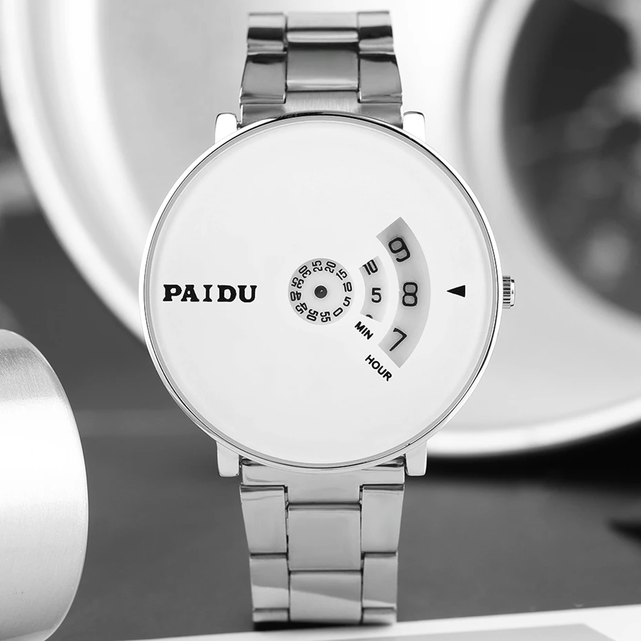 PAIDU Full Steel Watch Women Dress Watch Hour Clock Men Wire Fashion Casual Watch Unisex Quartz Wristwatch Valentine's Day Gifts 2018 (22)