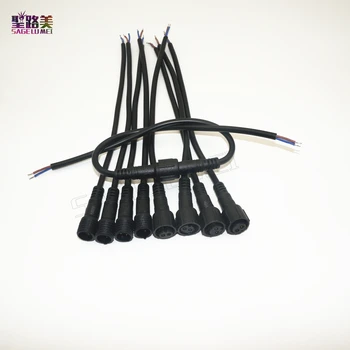 

Free shipping 5pairs/pack for single color LED Strips Light 2pin Male to Female Connector Waterproof Cable 2Pin BLACK pigtail