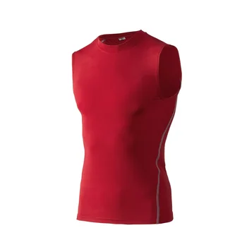 

Summer Style Men Compression Fitness Sleeveless Vest Bodybuilding Tank Top Quick-drying Gyms Undershirt Work Out Clothing