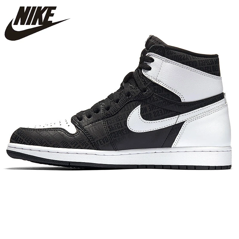 

NIKE Air Jordan 1 Retro High OG AJ1 Joe 1 High Black and Gray 3M Reflective Men's Basketball Shoes Sneakers 555088 008