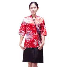 Japanese chef uniform cook jackets Japan chef uniform Japanese sushi women and man wear chef Servic work wear free shipping