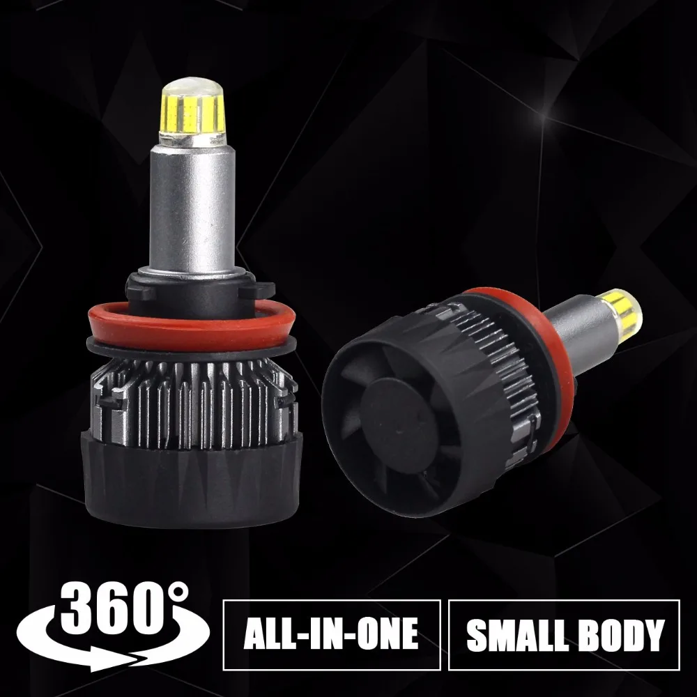 

One-Body CSP Car Headlight Bulb H11 Led 30W H7 H8 H9 9005 9006 9012 LED Head Light Bulb For Auto 360 Degree Turbo Led Diode Lamp