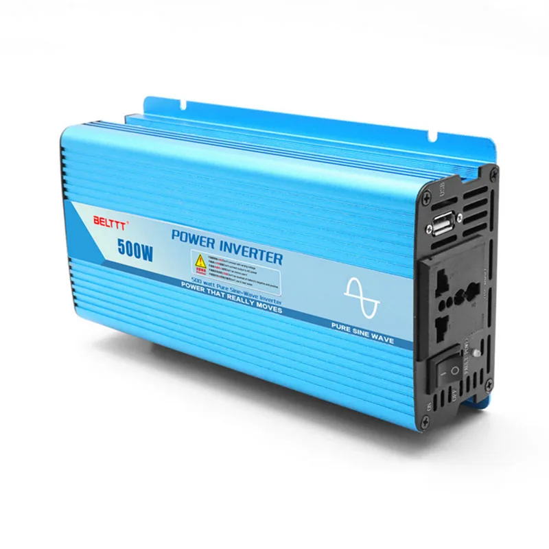 

Pure sine wave 500W inverter Home Solar 12V to 220V 24V to 220V Foot power