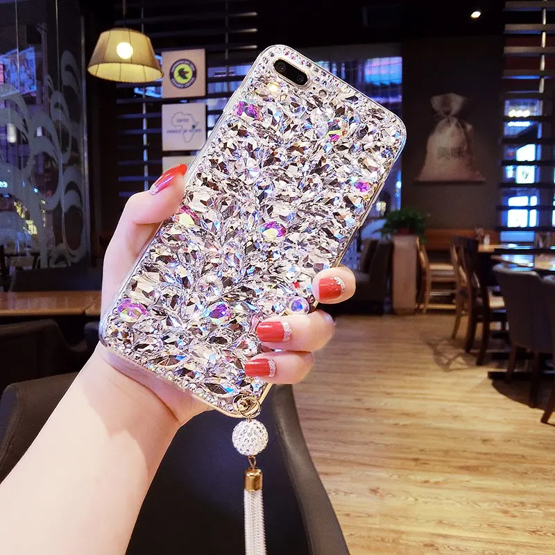 Роскошные Чехлы со стразами для Huawei Mate 20 Pro Lite Nova 4 3i 3 P30 10 Honor V20 8A 8C Женский Стильный