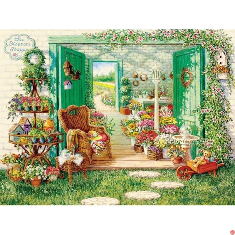 DIY Diamond Embroidery Flowers And Garden Mosaic Full Square Drills Home Decoration Artwork | Дом и сад