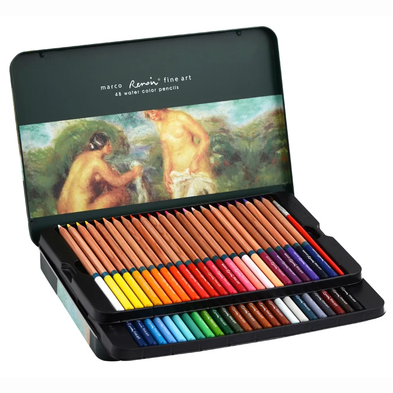 

Marco 24/36/48/72Colors Raffine Fine Art Sketches Color Pencils Non-toxic Lead-free School Drawing Painting Pencil Set