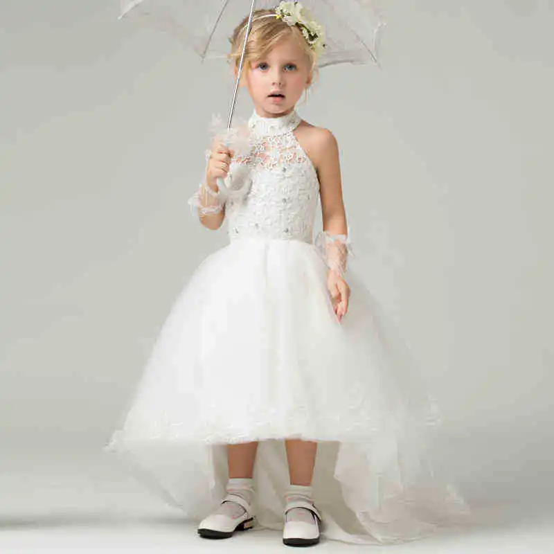 halter neck flower girl dresses