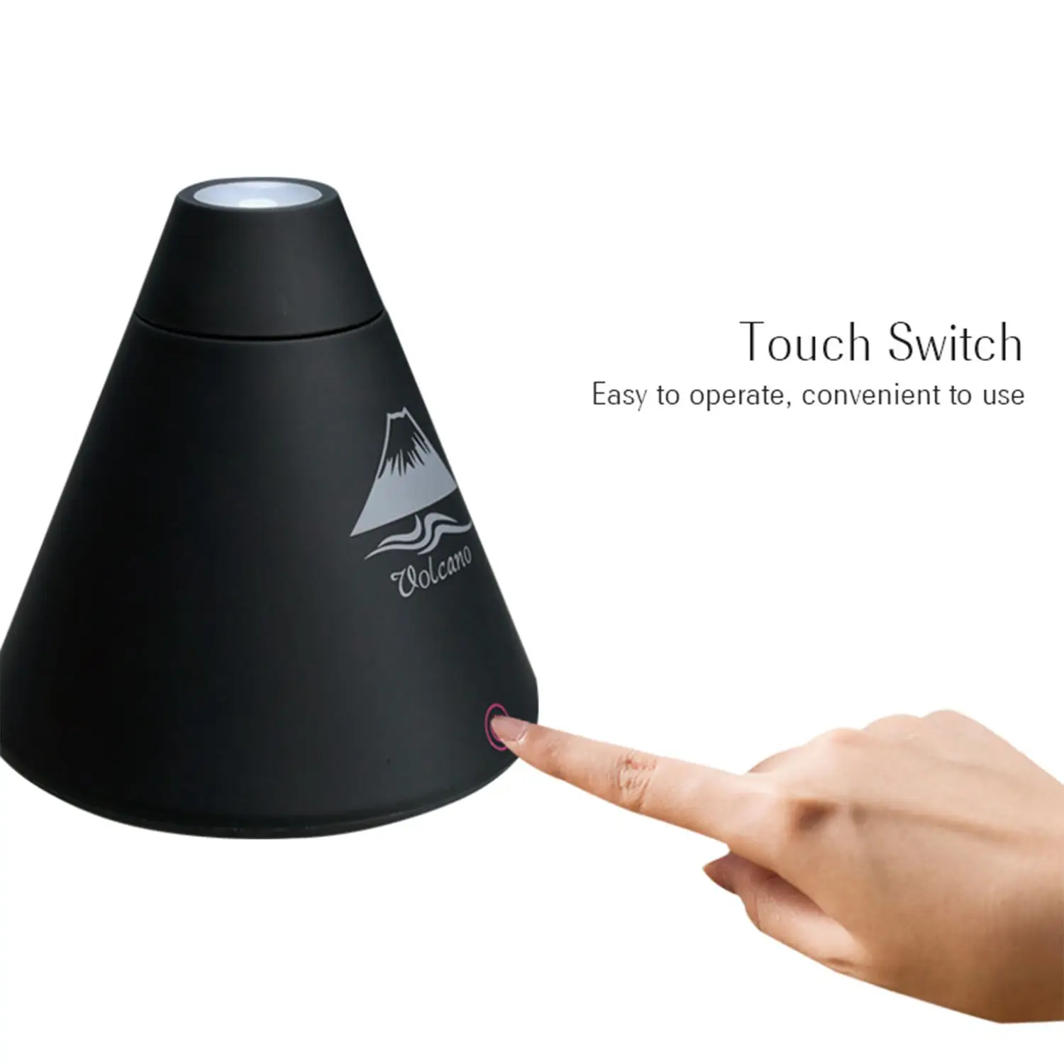 

Creative 160ML Volcano Style USB Ultrasonic Humidifier With Colorful Led Light ESSential Oil Aroma Diffuser Auto Off Touch