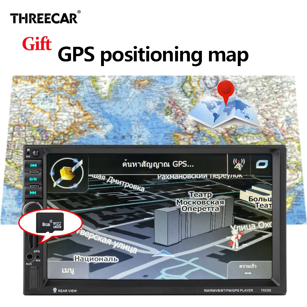 

GPS Navigation 7020G Autoradio 2 Din Multimedia Car Radio Stereo Mirror Link Mp5 Player FM USB Bluetooth Auto Video Car Radio