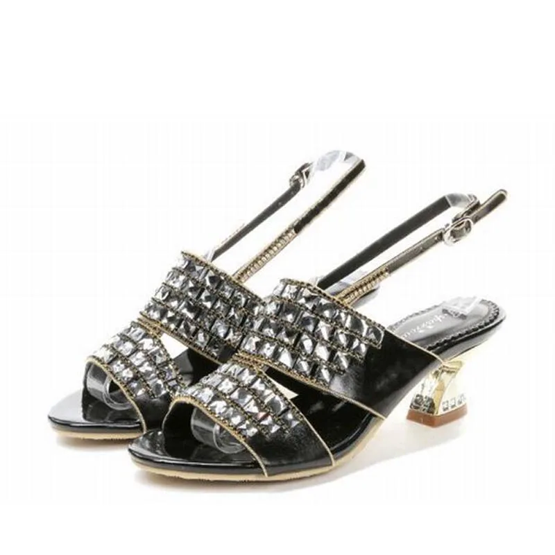 

New summer rhinestone shoes woman sandals women zapatos mujer sapato feminino sandalias femme party wedding ladies shoes women's