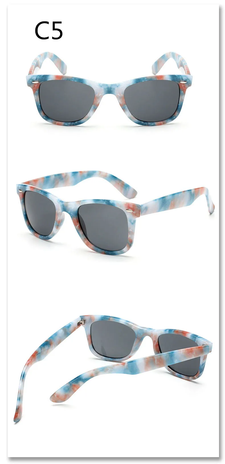 ASUOP2018 new retro wood grain ladies sunglasses fashion leopard men's glasses 100% UV400 reflective UV square driving goggles (13)